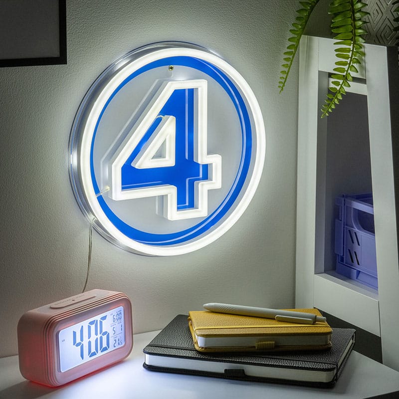 Fantastic Four LED Wandleuchte Logo Neon