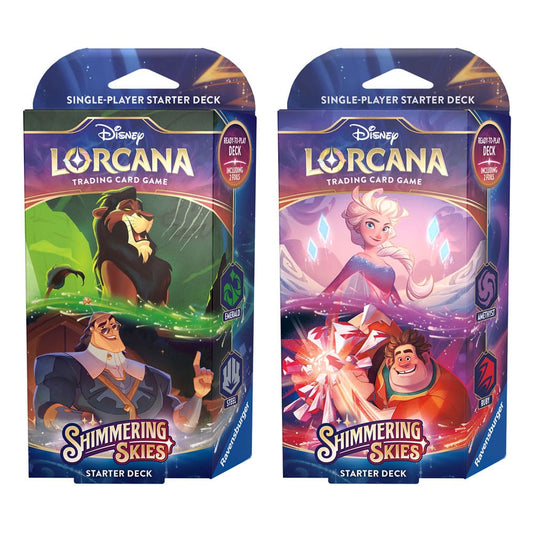 Disney Lorcana TCG Shimmering Skies Starter Decks Display (8) *Englische Edition*