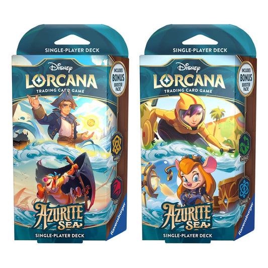 Disney Lorcana TCG Azurite Sea Starter Decks Display (8) *Englische Edition*