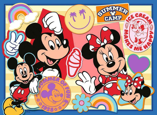 Disney Kinderpuzzle XXL Unterwegs mit Mickey und Minnie (200 Teile)