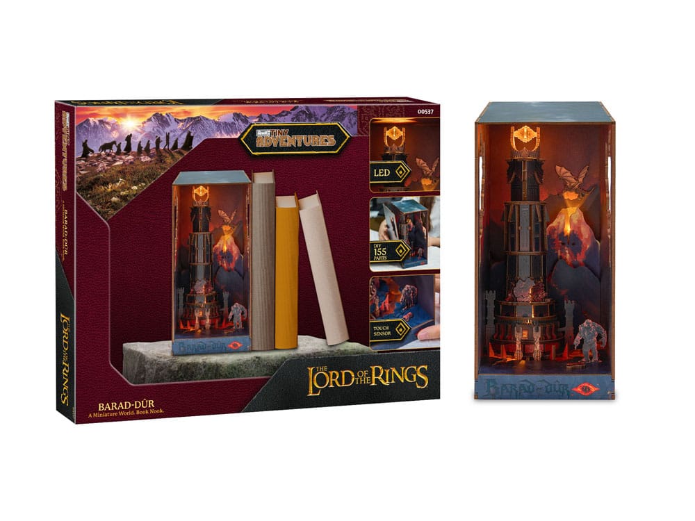 Der Herr der Ringe Tiny Adventures Book Nook Mini-Diorama Barad-Dûr 23 cm