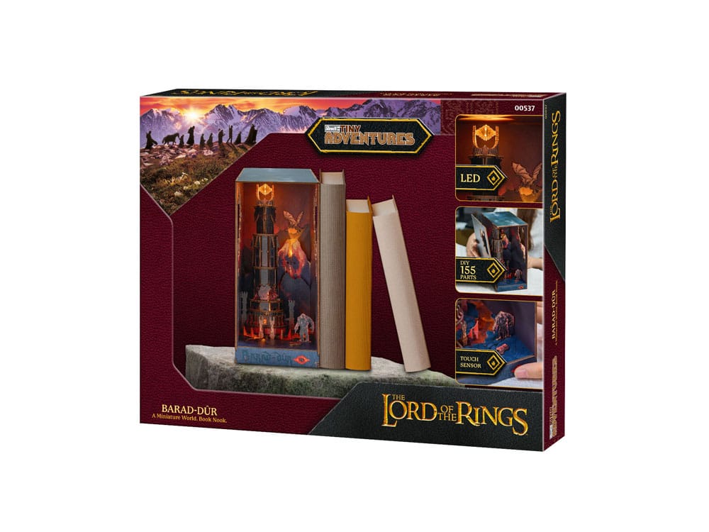 Der Herr der Ringe Tiny Adventures Book Nook Mini-Diorama Barad-Dûr 23 cm