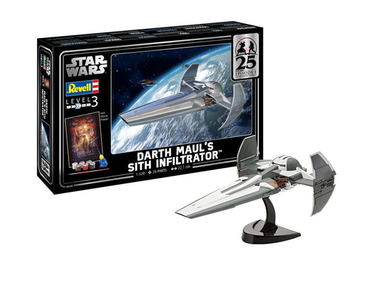 Star Wars Episode I Modellbausatz Geschenkset 1/120 Darth Maul's Sith Infiltrator 22 cm