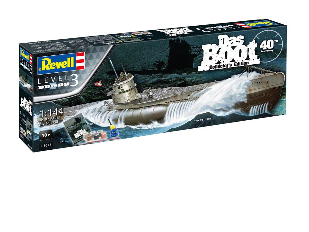 Das Boot Modellbausatz Geschenk-Set 1/144 U-Boot U96 Typ VII C 40th Anniversary 46 cm