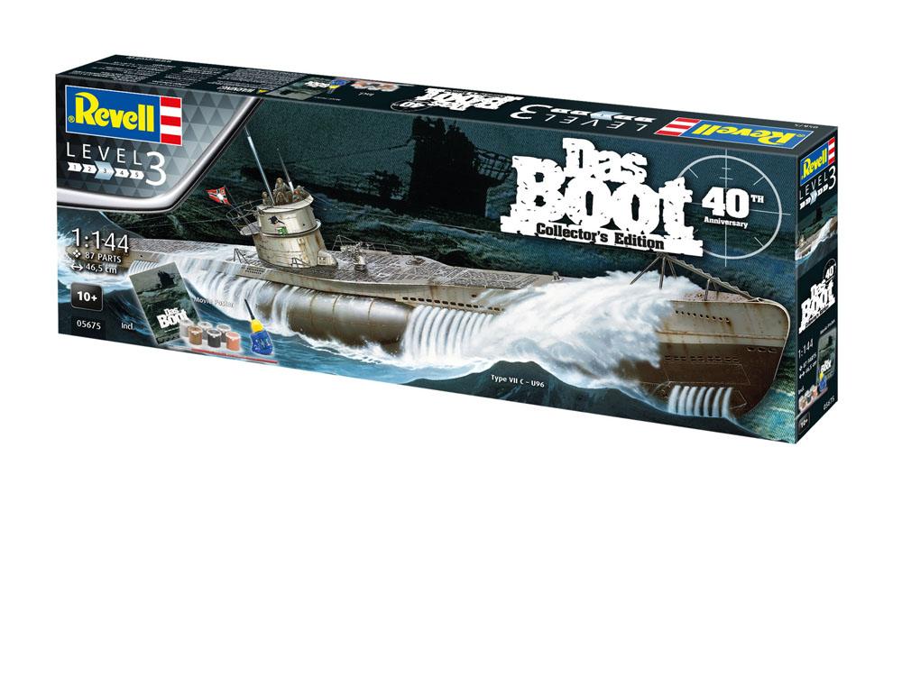 Das Boot Modellbausatz Geschenk-Set 1/144 U-Boot U96 Typ VII C 40th Anniversary 46 cm