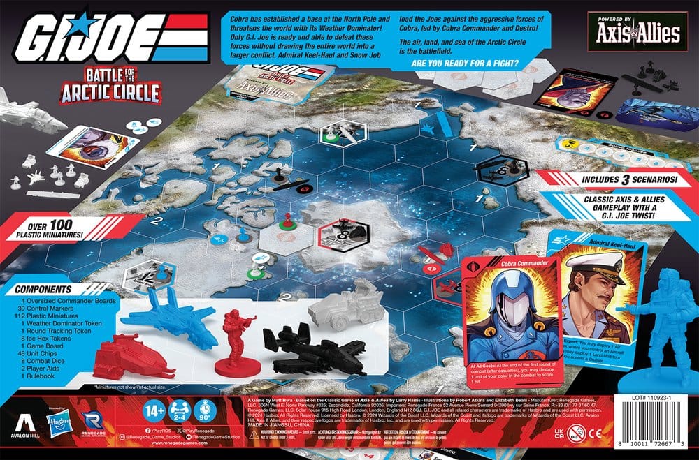 G.I. Joe Brettspiel Battle for the Arctic Circle powered by Axis & Allies *Englische Version*