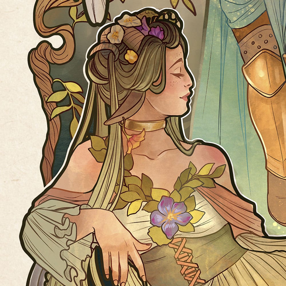 Critical Role Kunstdruck Ashley Johnson: 10th Anniversary Art Nouveau Illustrations 46 x 28 cm - ungerahmt