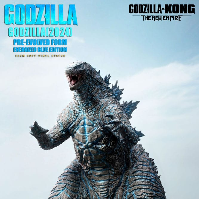Godzilla vs. Kong: The New Empire Soft Vinyl Statue Godzilla (2024) Evolved Blue Edition 28 cm