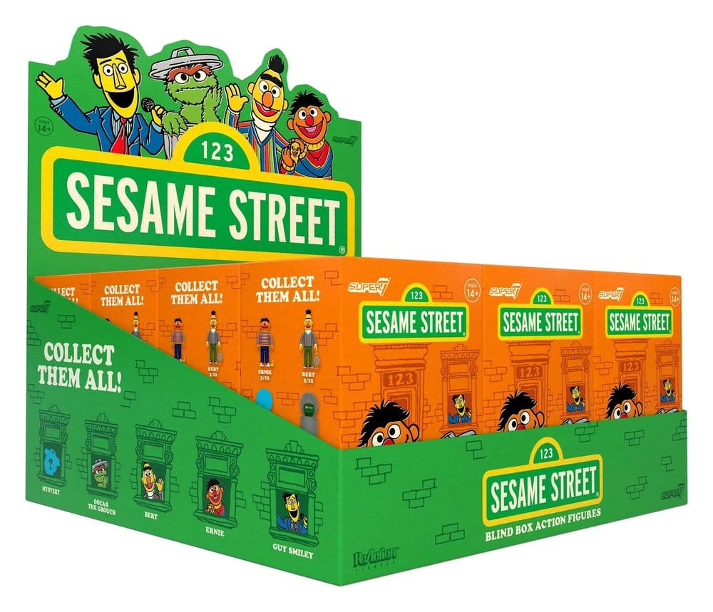 Sesamstraße Actionfigur Blind Box Wave 3 Display (12)