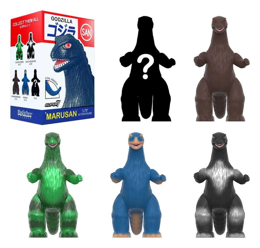 Godzilla Toho (Marusan) Actionfigur Blind Box Wave 6 Display (12)
