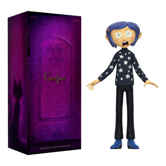 Coraline Supersize Vinyl Actionfigur Coraline (Button Eyes) 40 cm