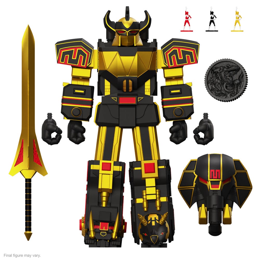 Power Rangers Ultimates Actionfigur Megazord (Black/Gold) 18 cm