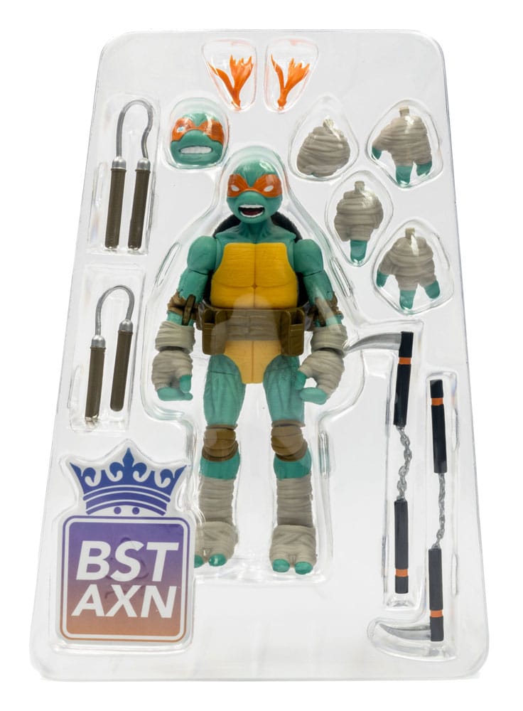 Teenage Mutant Ninja Turtles BST AXN Actionfigur Michelangelo (IDW Comics) 13 cm