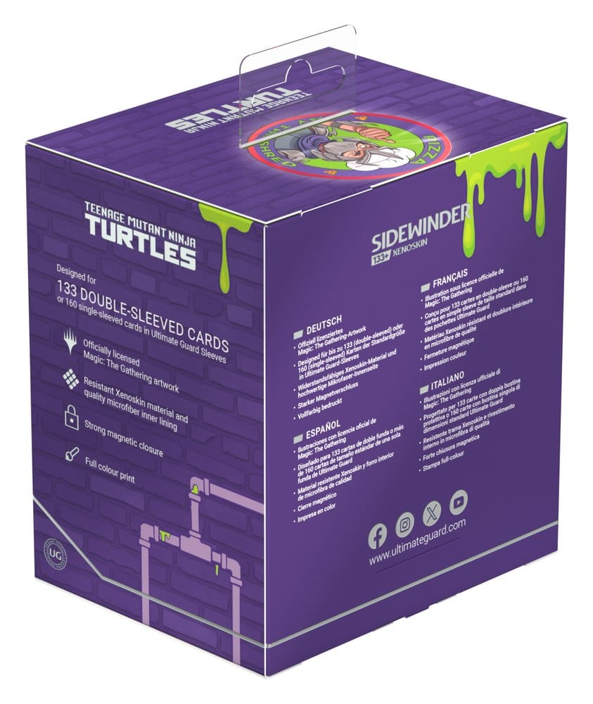 Ultimate Guard Sidewinder 133+ Xenoskin Magic: The Gathering | Teenage Mutant Ninja Turtles - Pizza Box