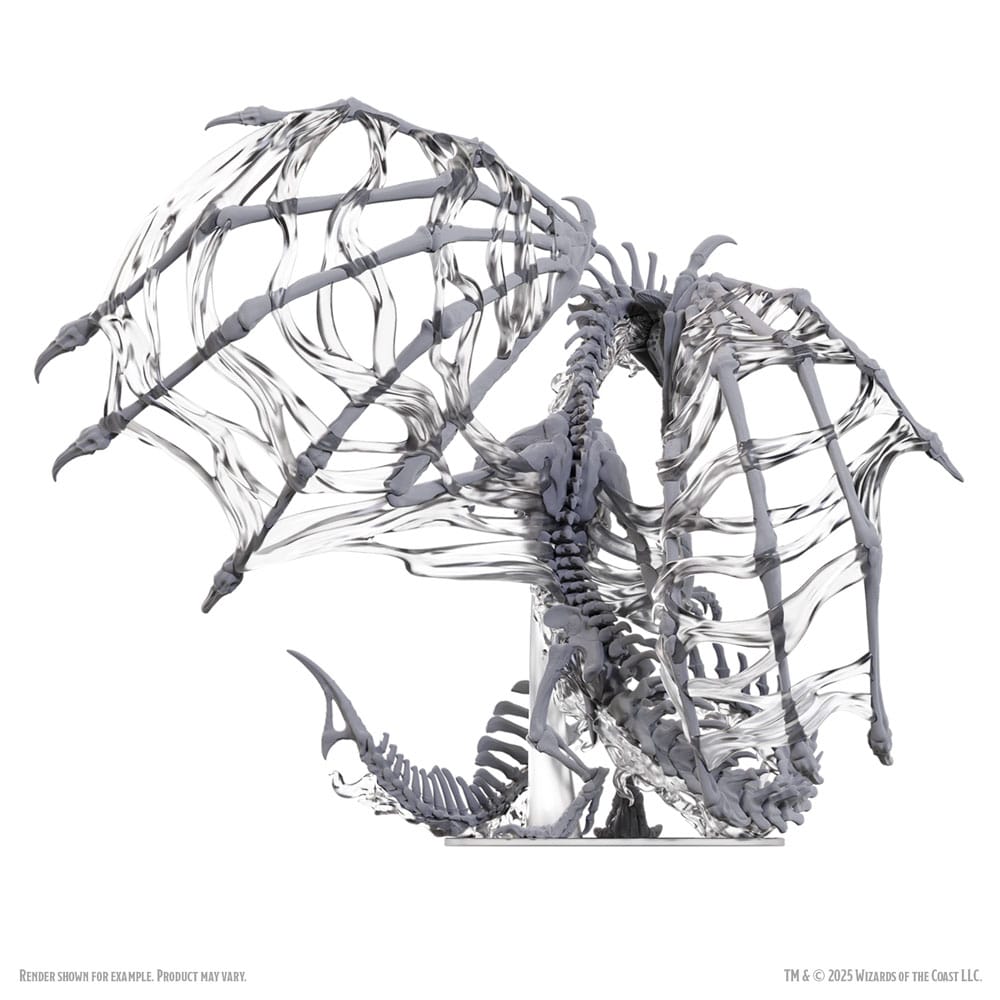 D&D Nolzur's Marvelous Miniatures Miniaturen unbemalt Black Dracolich 30 cm
