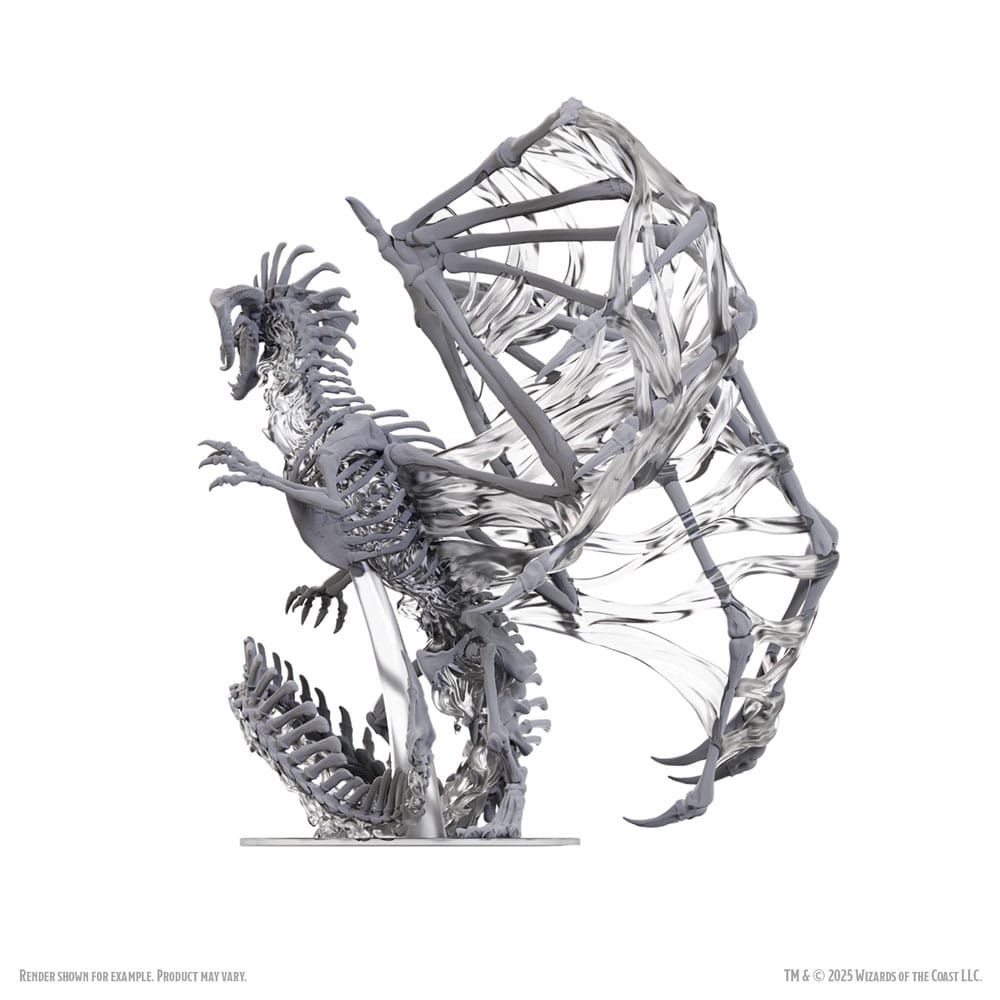 D&D Nolzur's Marvelous Miniatures Miniaturen unbemalt Black Dracolich 30 cm