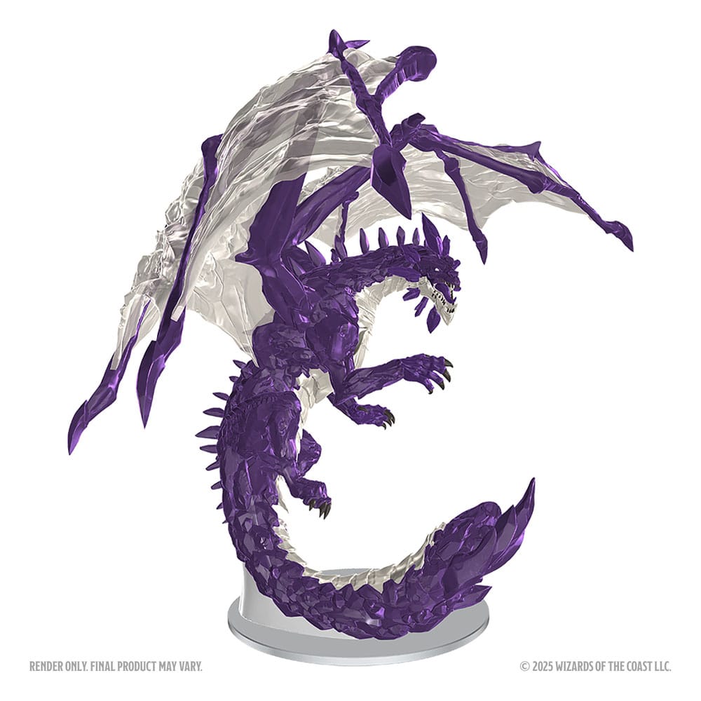 D&D Nolzur's Marvelous Miniatures Miniaturen unbemalt Adult Amethyst Dragon 38 cm