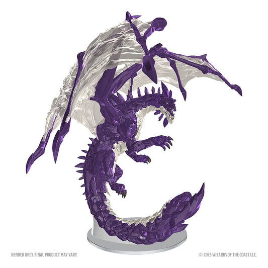 D&D Nolzur's Marvelous Miniatures Miniaturen unbemalt Adult Amethyst Dragon 38 cm