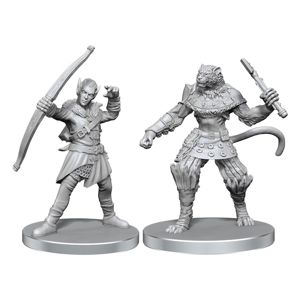 Pathfinder Deep Cuts Miniaturen unbemalt Elf Hunter & Catfolk Bandit